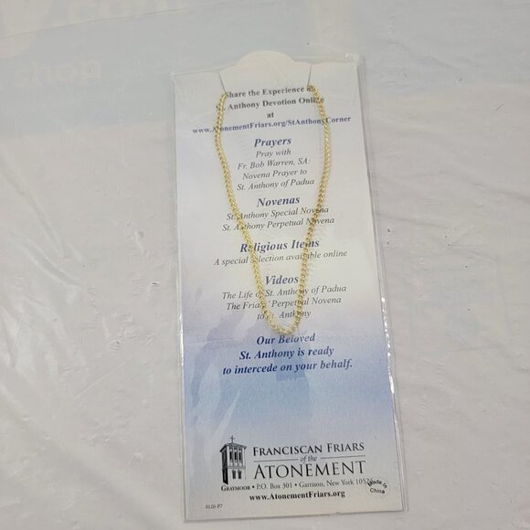 Catholic Prayer Jewelry Pray For Us ST. ANTHONY Religious Jewelry Accent - Picture 9 of 14